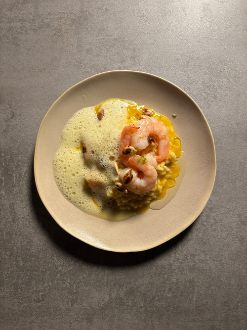 Shrimp Foam Risotto